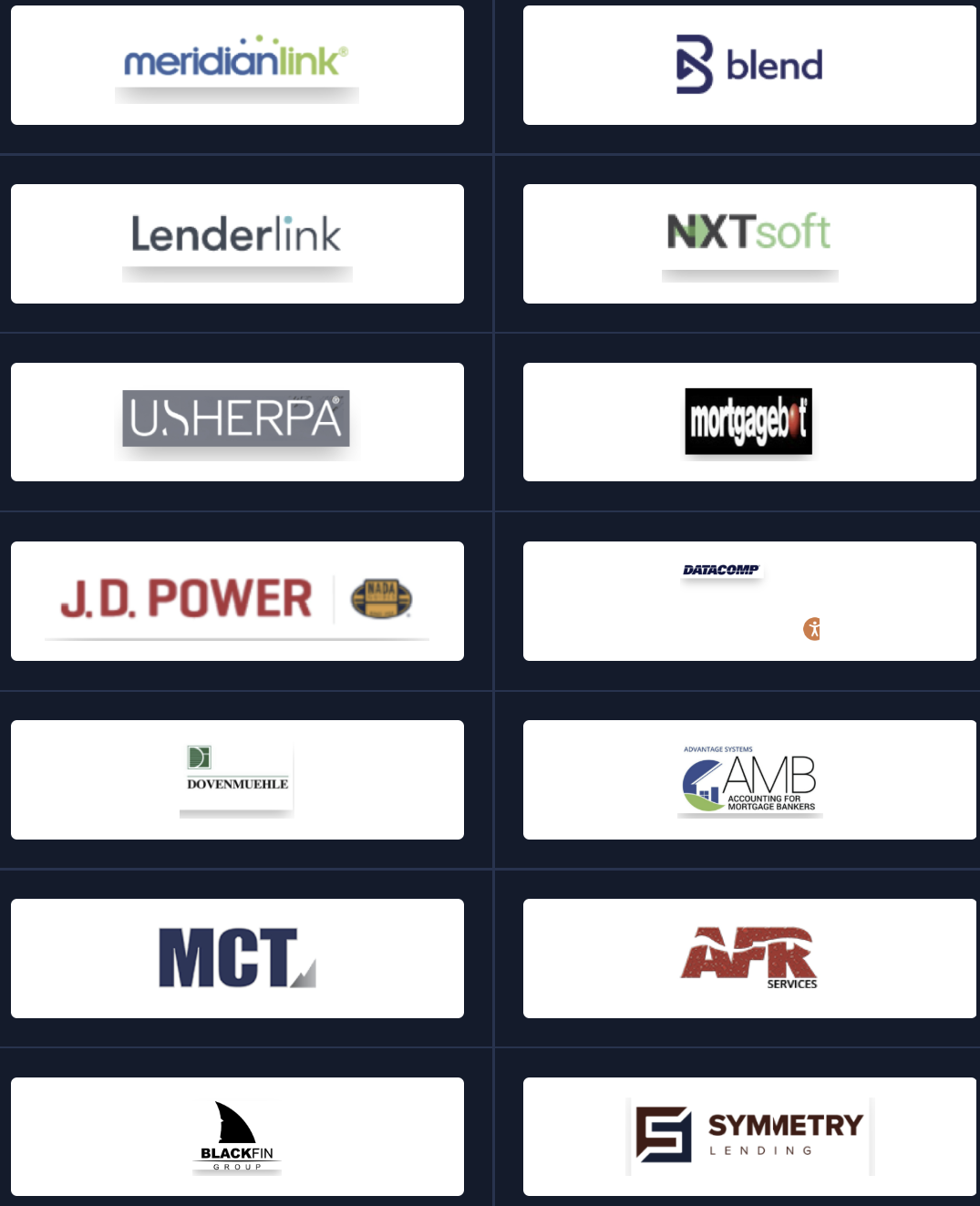Platform, POS & Servicing Tech partner logos